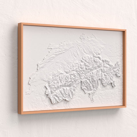 3D Relief Schweiz - Reliefkarte aus Keramik