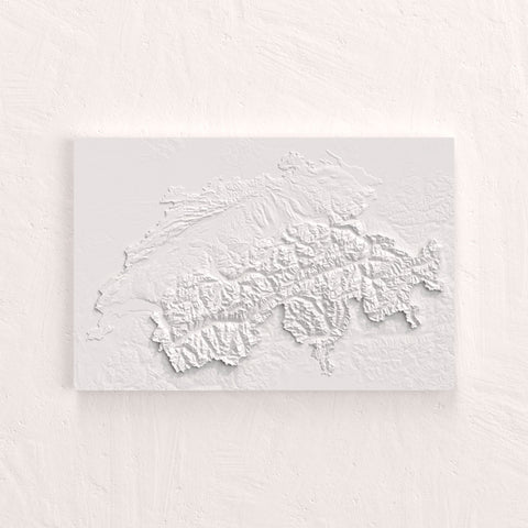 3D Relief Schweiz - Reliefkarte aus Keramik