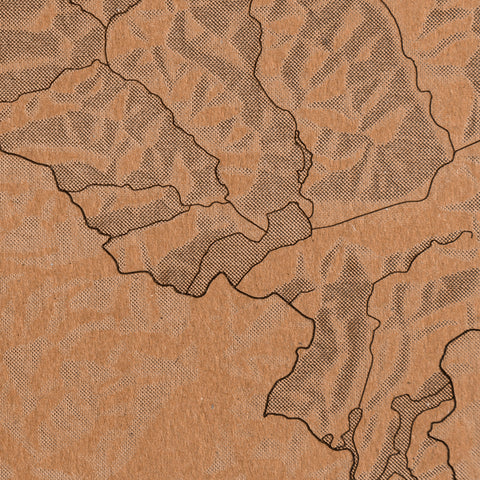 C02 laser gravur karton 3d effekt relief karte schweiz