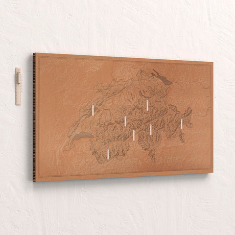 topografische landkarte schweiz pinnwand 3d relief landeskarte