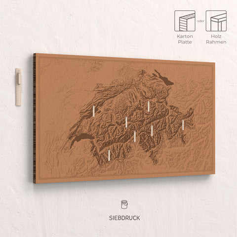 relief bild schweiz wand poster topografie alpenkarte