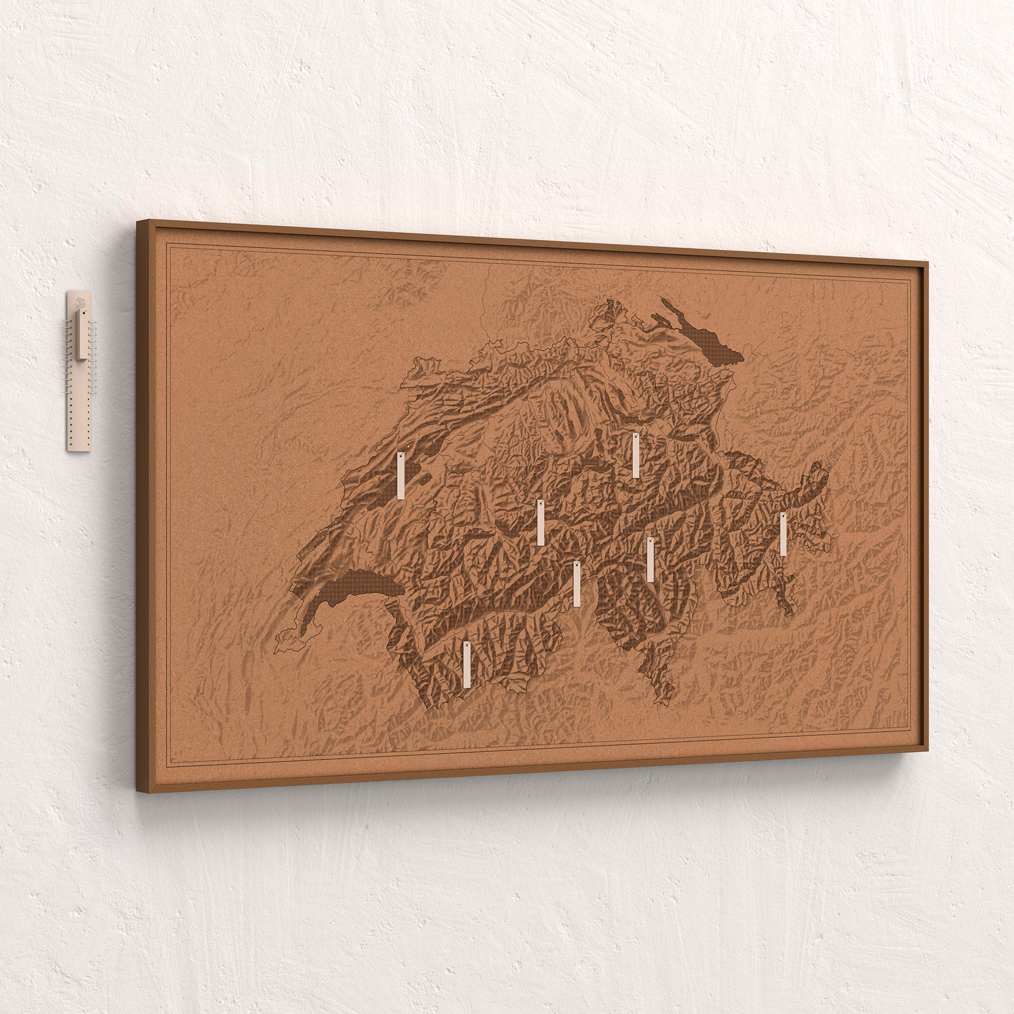 relief bild schweiz wand poster topografie alpenkarte pinnwand buchenholz