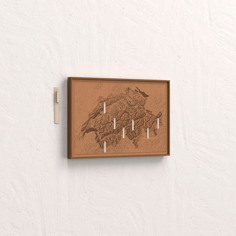 relief bild schweiz wand poster topografie alpenkarte buchenholz