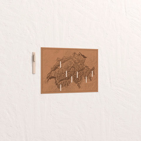 übersichtskarte schweiz wand dekoration poster alpen relief